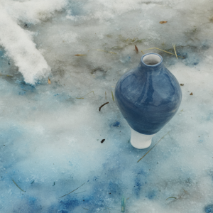 Ваза «Подснежник синий №12» от Саши Гунга